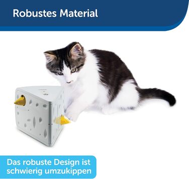 Інтерактивна іграшка для котів PetSafe Cheese з таймером, працює на 3 AA батарейках