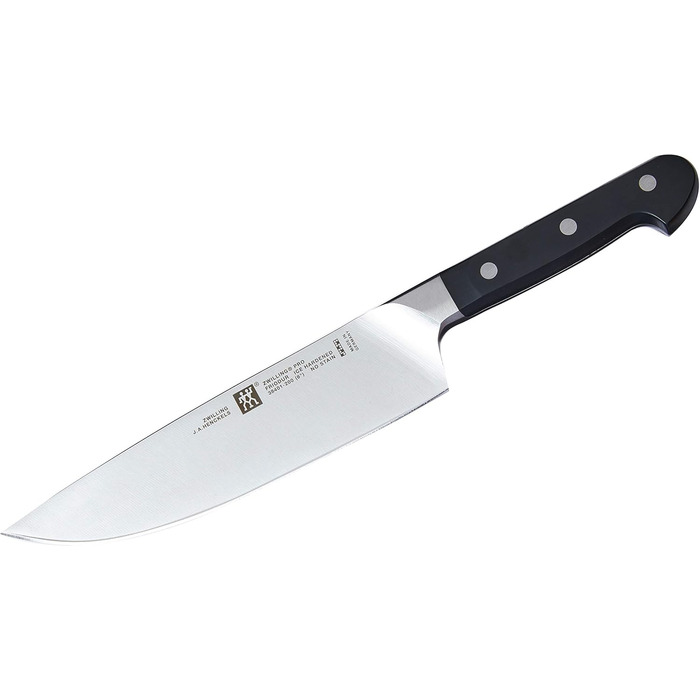 Кухонний ніж ZWILLING Pro 20 см, нержавіюча сталь, чорна пластикова ручка