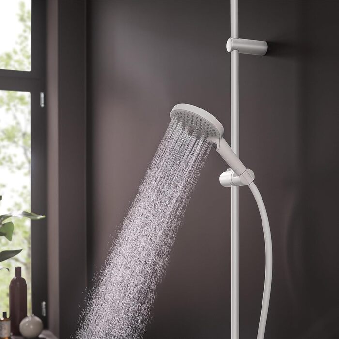 Душова лійка hansgrohe Raindance Select S 120 мм, 3 режими, EcoSmart 9 л/хв, антивапняна, PowderRain, матова біла
