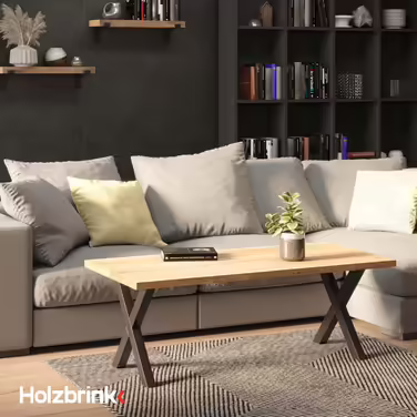Ніжка столу HOLZBRINK металева біла Х-подібна форма 40x43 см