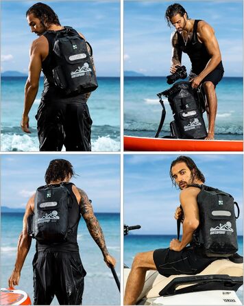 Водонепроникний рюкзак-мішок IDRYBAG для каякінгу, 20/30/40 л, плаваючий сухий мішок для водного спорту, герметична сумка-рюкзак
