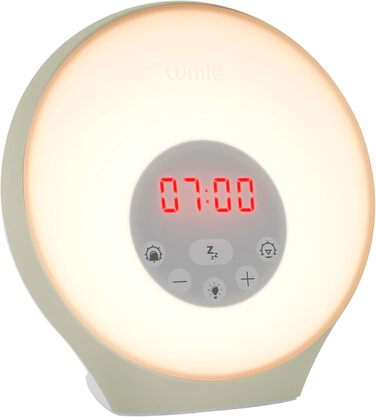 Світловий будильник Lumie Sunrise з ефектом сходу та заходу сонця, звуками та атмосферним підсвічуванням