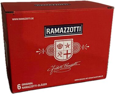 Набір склянок Ramazzotti Rastal 6 шт, 2/4cl, мірні