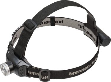 Акумуляторний LED налобний ліхтар Brennenstuhl LuxPremium з червоним світлом, IP44, CREE-LED, до 30 годин роботи, USB-кабель, чорний