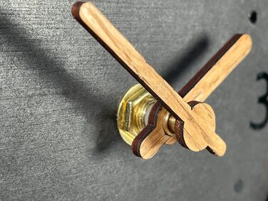 FLEXISTYLE сучасний настільний годинник з дуба, чорний, для вітальні та ванної, стиль 3