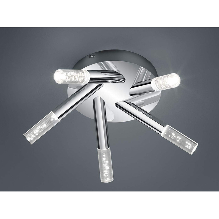 Світильник для ванної Trio Leuchten Bolsa LED, 3.2 Вт, хром, прозорий акрил з бульбашками