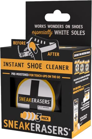 Губка для миття кросівок SneakERASERS, ефективний очищувач для білих кросівок