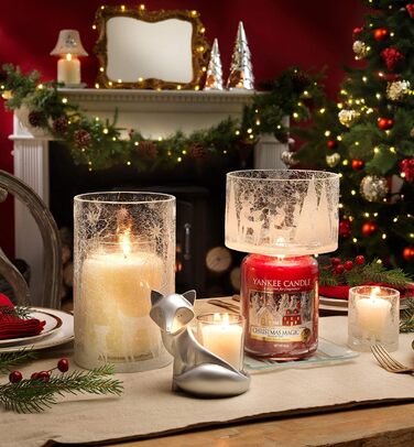 Ароматична свічка Yankee Candle у склі Christmas Cookie, велика, до 150 годин горіння, ідеальний подарунок для жінок