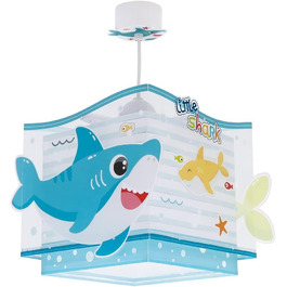 Підвісна дитяча лампа Dalber Little Shark, стельова лампа для дитячої кімнати, E27, дизайн акули, 63472
