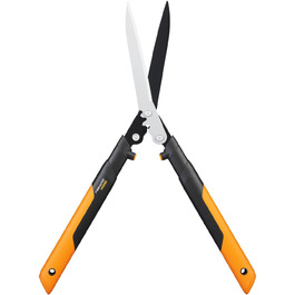 Садові ножиці Fiskars PowerGear X HSX92, антипригарне покриття, сталеві леза, 63 см, чорні/помаранчеві