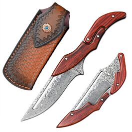 Складаний ніж для чоловіків VG10 дамаск, EDC, для кемпінгу, SD604C