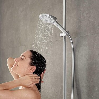 Душова лійка hansgrohe Raindance Select E 120x120 мм, 9 л/хв, 3 режими, EcoSmart, антикальцій, хром