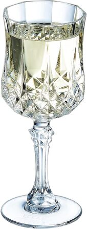 Келихи для вина Cristal d'Arques Paris Longchamp 170 мл, 6 шт, із Кварксу, підвищена міцність, прозорість та блиск, посилена упаковка