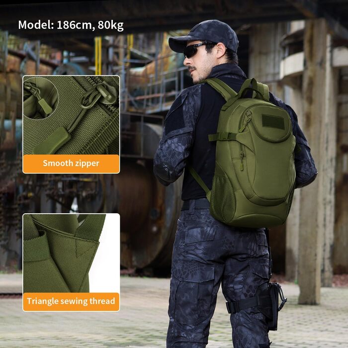 Тактичний рюкзак HUNTVP 25L MOLLE водонепроникний для спорту, туризму, школи, дорослих