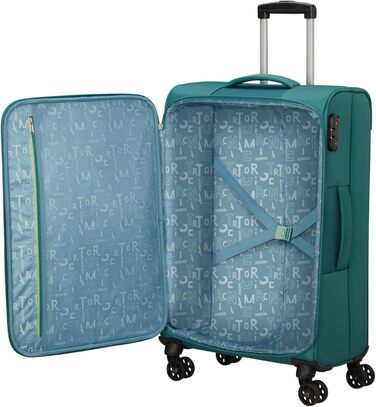 Велика валіза American Tourister Sea Seeker Spinner XL 80 см 92,5 л зелена, валіза Spinner M 68 см 61 л