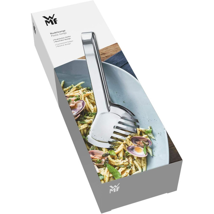 Щипці для макаронів WMF Bistro 23 см, нержавіюча сталь, поліровані, для салату та овочів, можна мити в посудомийці