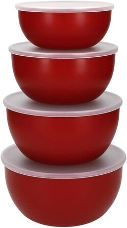 Набір мисок для змішування KitchenAid з 3 шт. , Empire Red, штабельовані