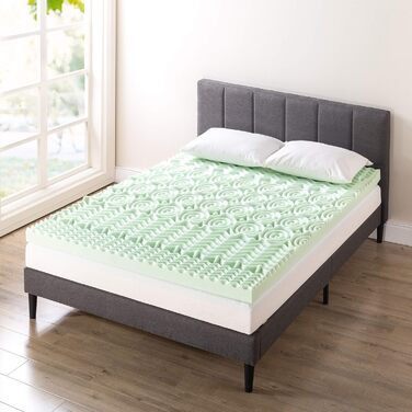 Топер з ортопедичної піни Memory Foam з екстрактом зеленого чаю, CertiPUR-US, 10,2 см, Best Price Mattress