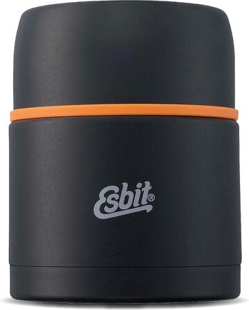 Термос для їжі Esbit Classic 500 мл, чорний, з нержавіючої сталі – контейнер для зберігання гарячих і холодних страв