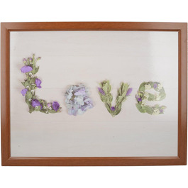 Піднос для сніданку на колінах CREATIVE TOPS Floral Love, м'який сидячий, декор квіти, 44×34 см, МДФ, кремово-зелений, для дому