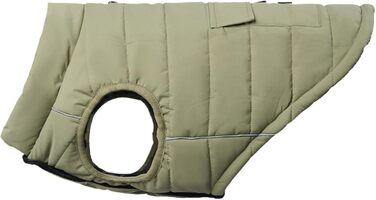 Зимова куртка для собак Spark Paws Warmshield™, флісова, водовідштовхувальна, вітрозахисна, з відбиваючими елементами, для середніх і великих порід, захист від холоду, парка, оливкова, розмір M (5-7 кг)