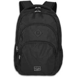 Рюкзак для ручної поклажі Travelite BASICS 22 л, 15,6'' для ноутбука, чорний, міський деньпак з багатьма відділеннями, 45 см