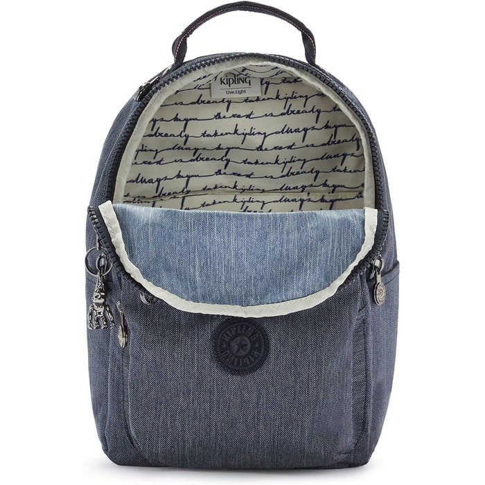 Рюкзак Kipling Seoul S з відсіком для ноутбука, компактний, джинсовий