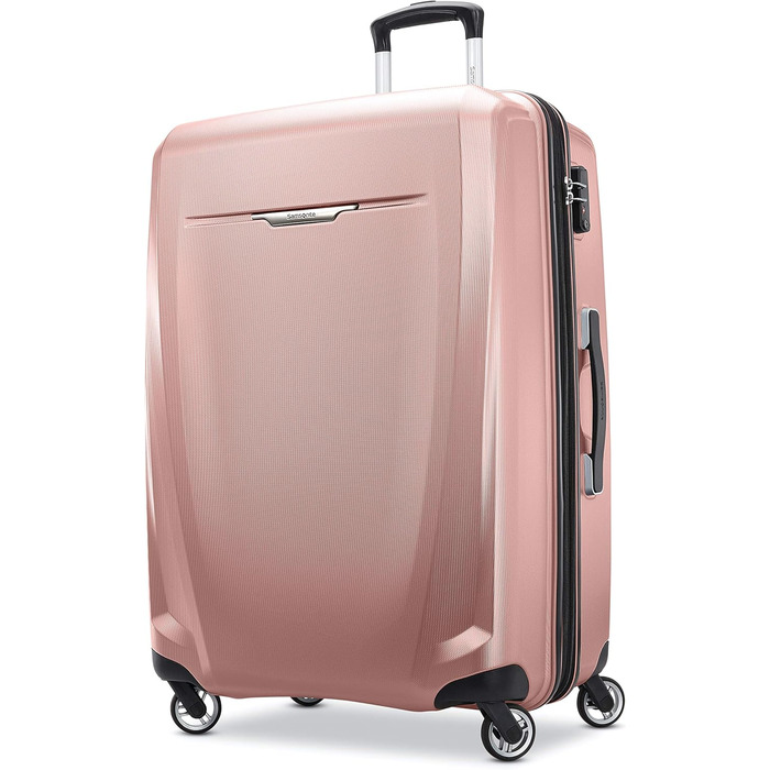 Жорсткий валіз Samsonite Winfield 3 DLX із обертовими колесами, універсальний розмір, ручна поклажа, рожевий