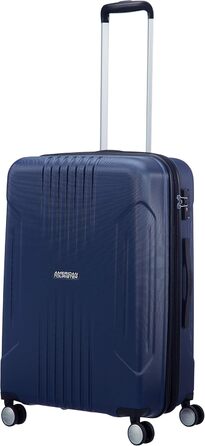 Велика розширювана валіза American Tourister Tracklite Spinner 120 л, темно-синя, 78 см