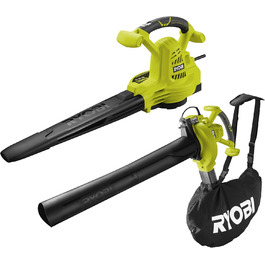 Електричний садовий пилосос-воздуходув RYOBI 2800 Вт RBV2800CSV, об'єм повітря 14 м³/хв, у коробці