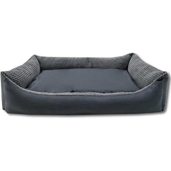 Odolplusz XXL Лежак для великих собак, графіт, 100x70x19 см, знімний і праний чохол, двостороння подушка, корд