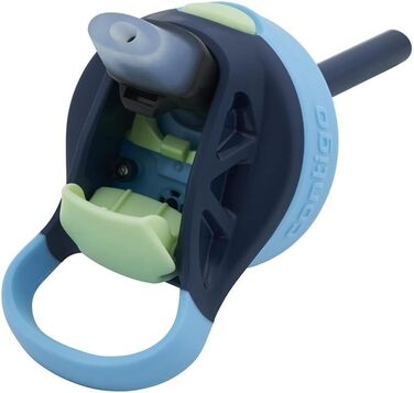 Дитяча пляшка для води Contigo Easy Clean Autospout із трубочкою, 420 мл, синя, пластикова, без BPA, 100% герметична, легке очищення, для школи, садка та спорту