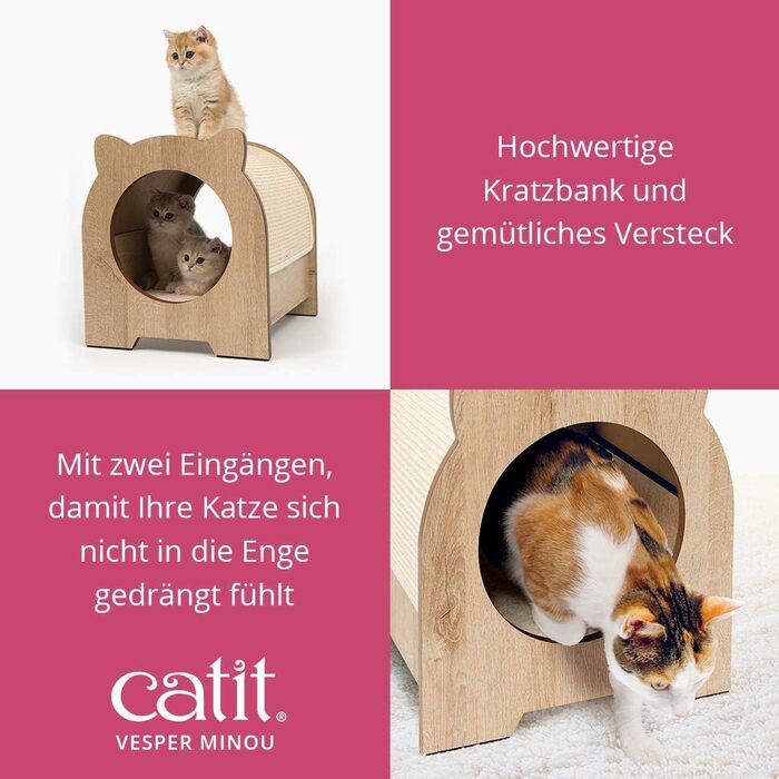 VESPER 52101 котячий будиночок Minou, меблі для котів