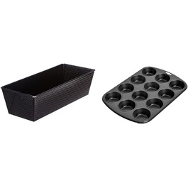 Форма для випічки Kaiser Classic 35,5x15,5x10 см та форма для мафінів Inspiration на 12 штук, антипригарне покриття, стандартний розмір, для кексів та мафінів
