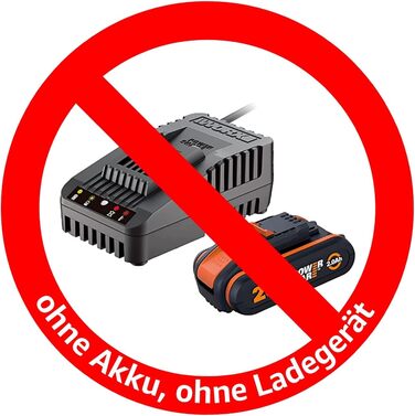 Акумуляторний повітродув WORX WG584E.9 40В, безщітковий двигун, турбінна технологія, 145 км/год, 12 м³/хв, легкий, без акумулятора та зарядки, сумісний з PowerShare