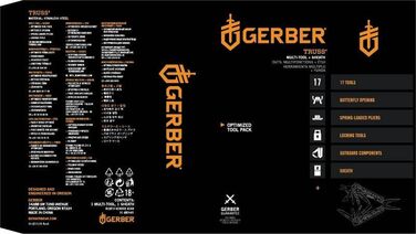 Мультитул Gerber Bear Grylls Ultimate, 17 інструментів, нейлоновий чохол, багатофункціональний інструмент