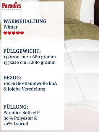 Ковдра PARADIES Avera Bio All-Year Lyocell 135x200 см