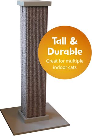 Котячий дряпак SmartCat Pioneer Pet Ultimate, сірий, 81 см