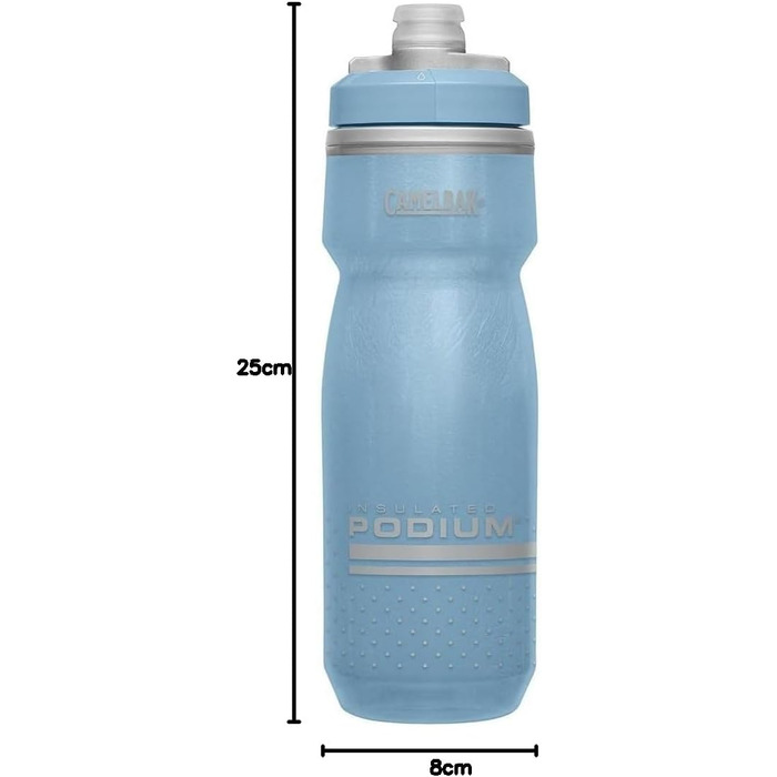 Спортивна пляшка Camelbak Podium Ice 710 мл, синя, для бігу, велоспорту, туризму, ізоляційна, ударостійка
