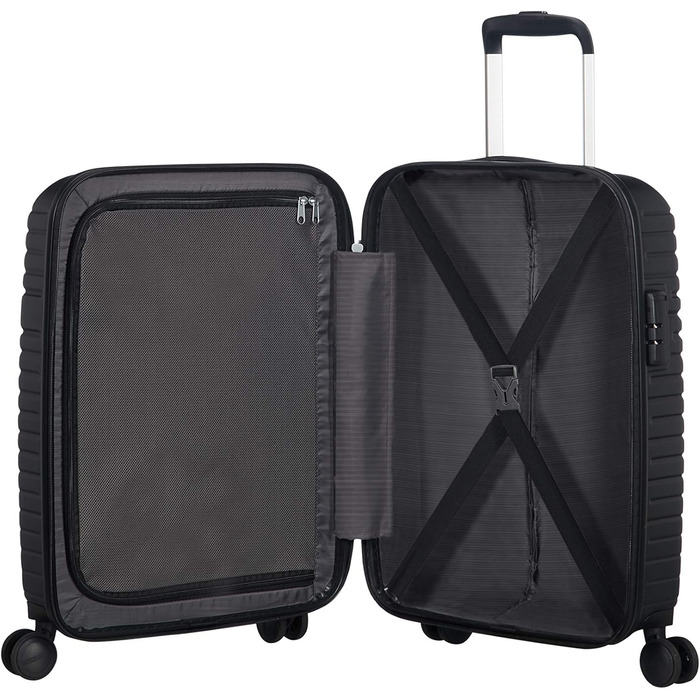 Валіза American Tourister Aero Racer Spinner 68, розширювана, 75.5 л, 3.6 кг, чорна