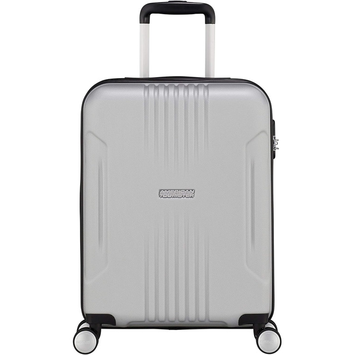 Валіза American Tourister Tracklite Spinner розсувна, 120 л, срібляста, велика, 4 колеса