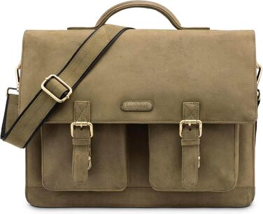 Шкіряна сумка-портфель LEABAGS для ноутбука 15