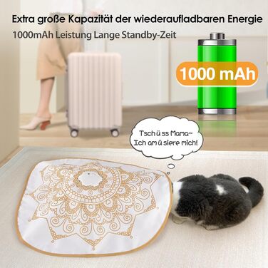 GoldenSun інтерактивна електронна іграшка для котів 4-в-1, з зарядкою, гра у хованки, рухливий молоточок, для домашніх котів, тренувальна іграшка (Богемія)