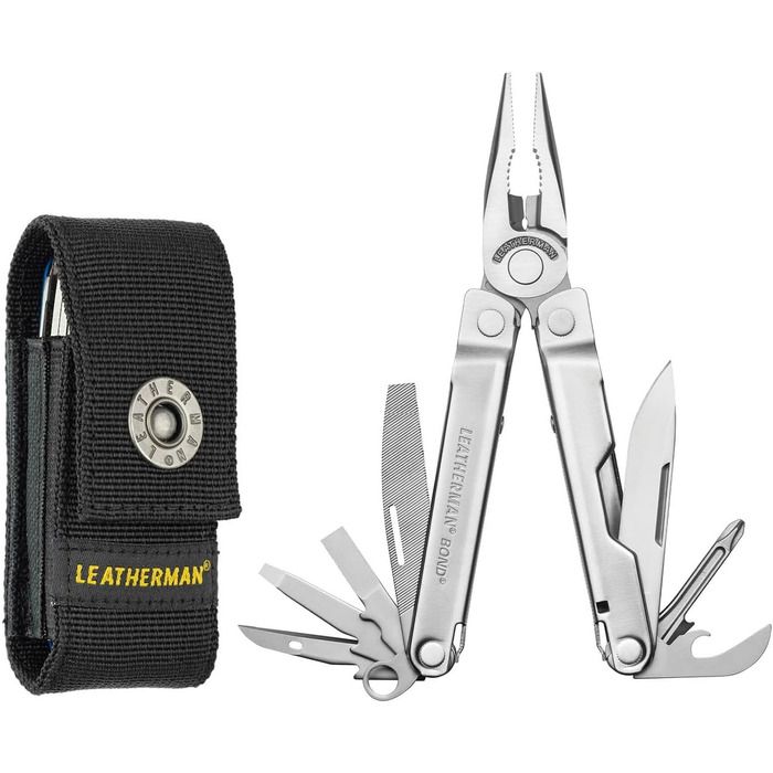 Мультитул Leatherman Bond 14 в 1 для кемпінгу та аутдору, нержавіюча сталь