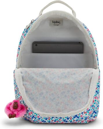 Рюкзак Kipling Seoul S малий з відділенням для ноутбука, мікроквіти