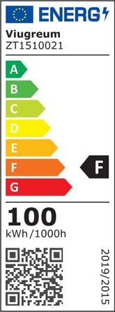Світлодіодний прожектор Viugreum 100W, 40000 лм, 6500K, IP67, для вулиці, холодне біле світло, надяскравий, для саду