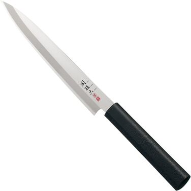 Ніж для філе риби KAI Seki Magoroku Kinju & Hekiju Yanagiba для лівші, 21 см, сталь 8A/SUS420J2, 58/56 HRC, ручна робота, пакка-дерево та PP, Японія