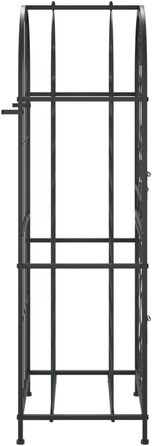 Металевий винний стелаж vidaXL на 35 пляшок, фляшкотримач, шафа для вина, 45x36x120 см