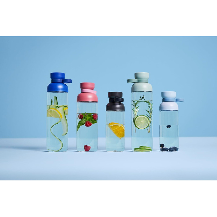 Пляшки для води Mepal Vita, набір 2 шт, 500/900 мл, міцні, герметичні, BPA-free, для спорту, офісу, університету, кольору Nordic Sage