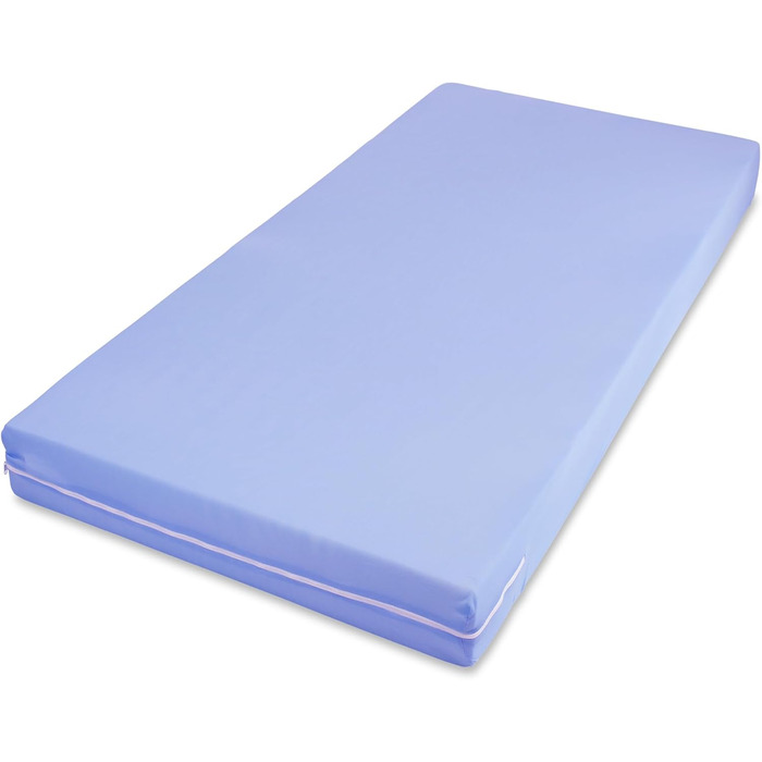 Ортопедичний матрац MSS Easy Active 60x120x11 см, комфортна піна, для дітей і дорослих, знімний синій чохол